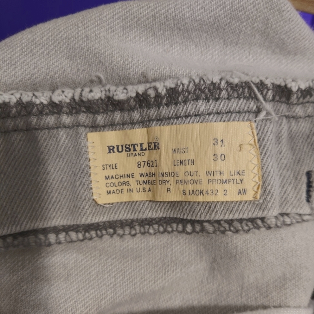 Rustler Jeans 31x30 Style 87621